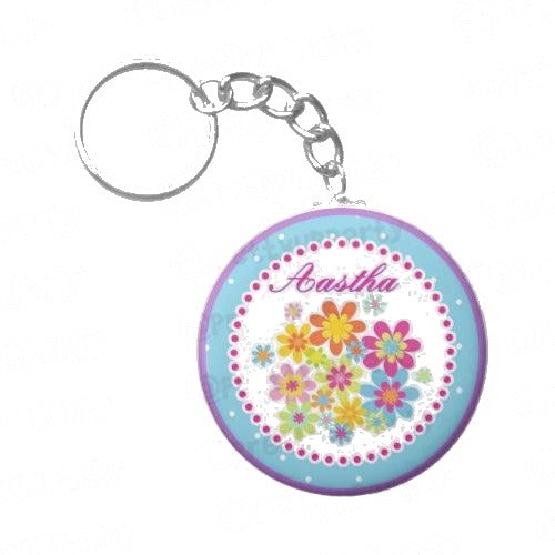 Personalised Flowers Keychain — image 4