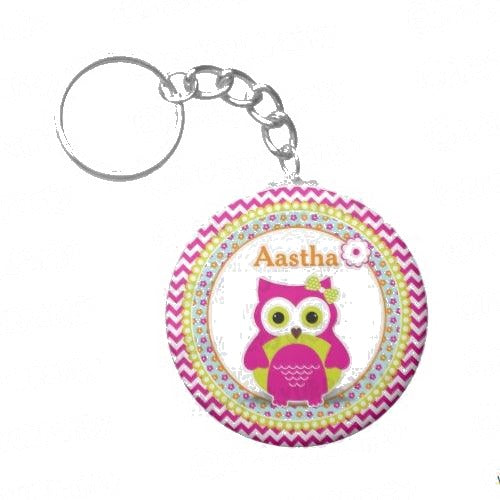 Personalised GirlyOwl Keychain — image 4