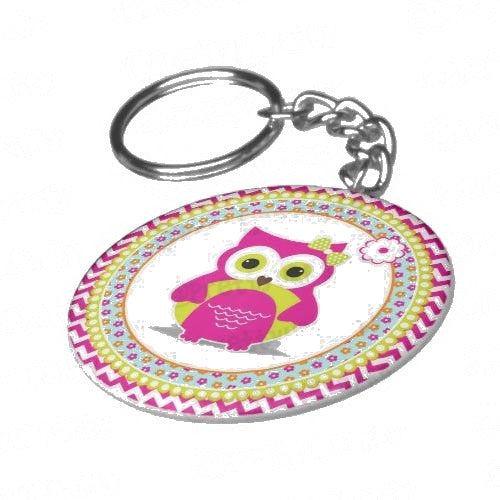 Personalised GirlyOwl Keychain
