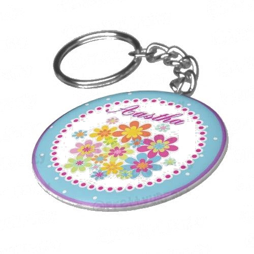 Personalised Flowers Keychain — image 3