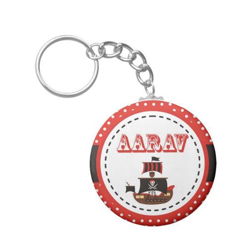 Personalised Pirate Keychain THEME PARTIES Pretty UR Party