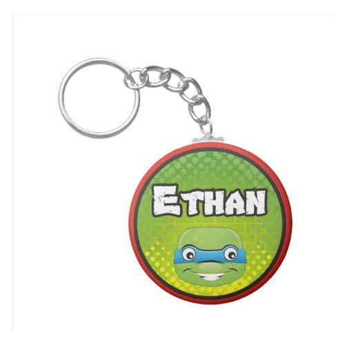 Personalised Ninja Turtles Keychain THEME PARTIES Pretty UR Party