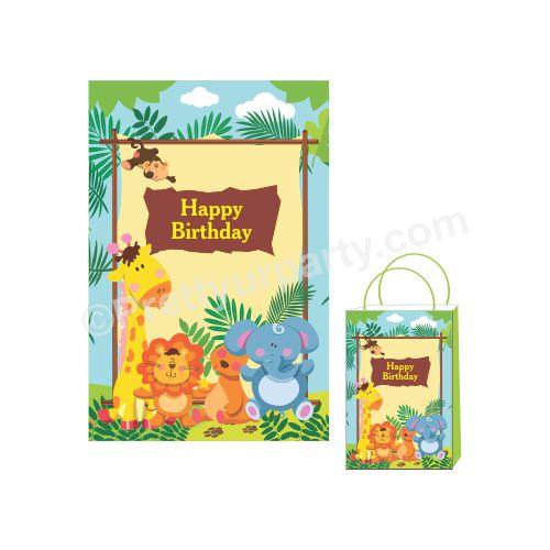 Jungle Theme Khoi Bag / Pinata ALL PARTY SUPPLIES Pretty UR Party