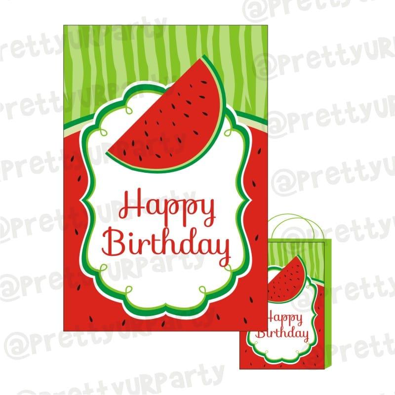 Watermelon Theme Khoi Bag / Pinata ALL PARTY SUPPLIES Pretty UR Party