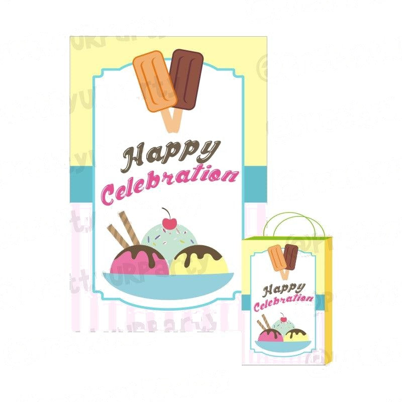 Ice Cream Theme Khoi Bag / Pinata