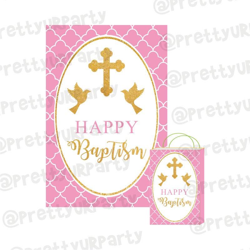 Baptism Pink Theme Khoi Bag / Pinata ALL PARTY SUPPLIES Pretty UR Party