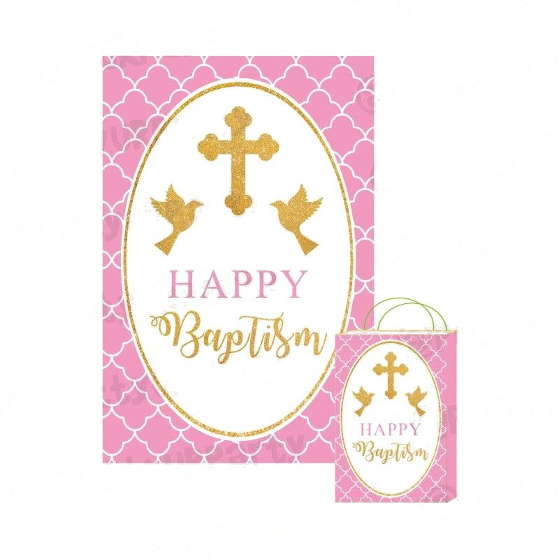 Baptism Pink Theme Khoi Bag / Pinata