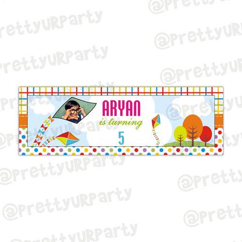Personalized Kites Birthday Banner 30in ALL PARTY SUPPLIES Pretty UR Party