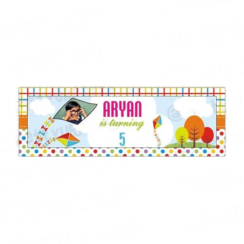 Personalized Kites Birthday Banner 30in — image 2