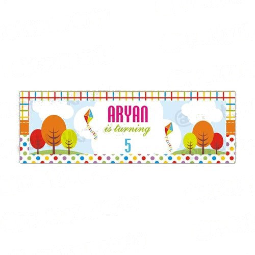 Personalized Kites Birthday Banner 30in