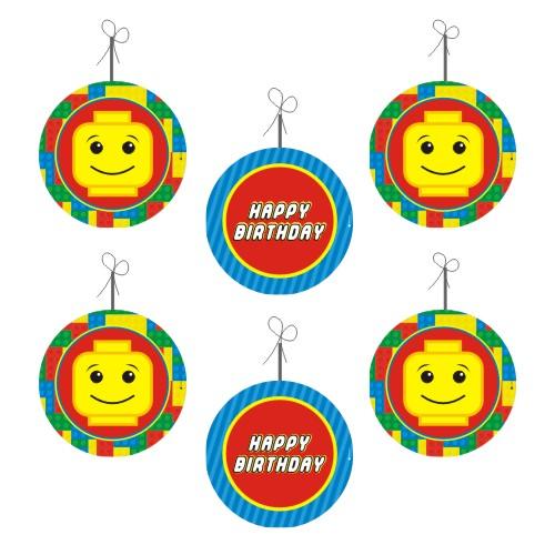 Lego inspired Danglers THEME PARTIES Pretty UR Party Default Title