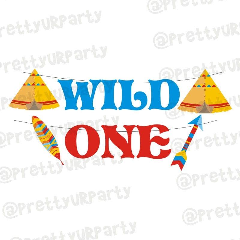 Wild One Theme Letter Bunting DECORATIONS Pretty UR Party