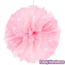 Light Pink Tissue Paper Pom Poms 20" DECORATIONS Pretty UR Party