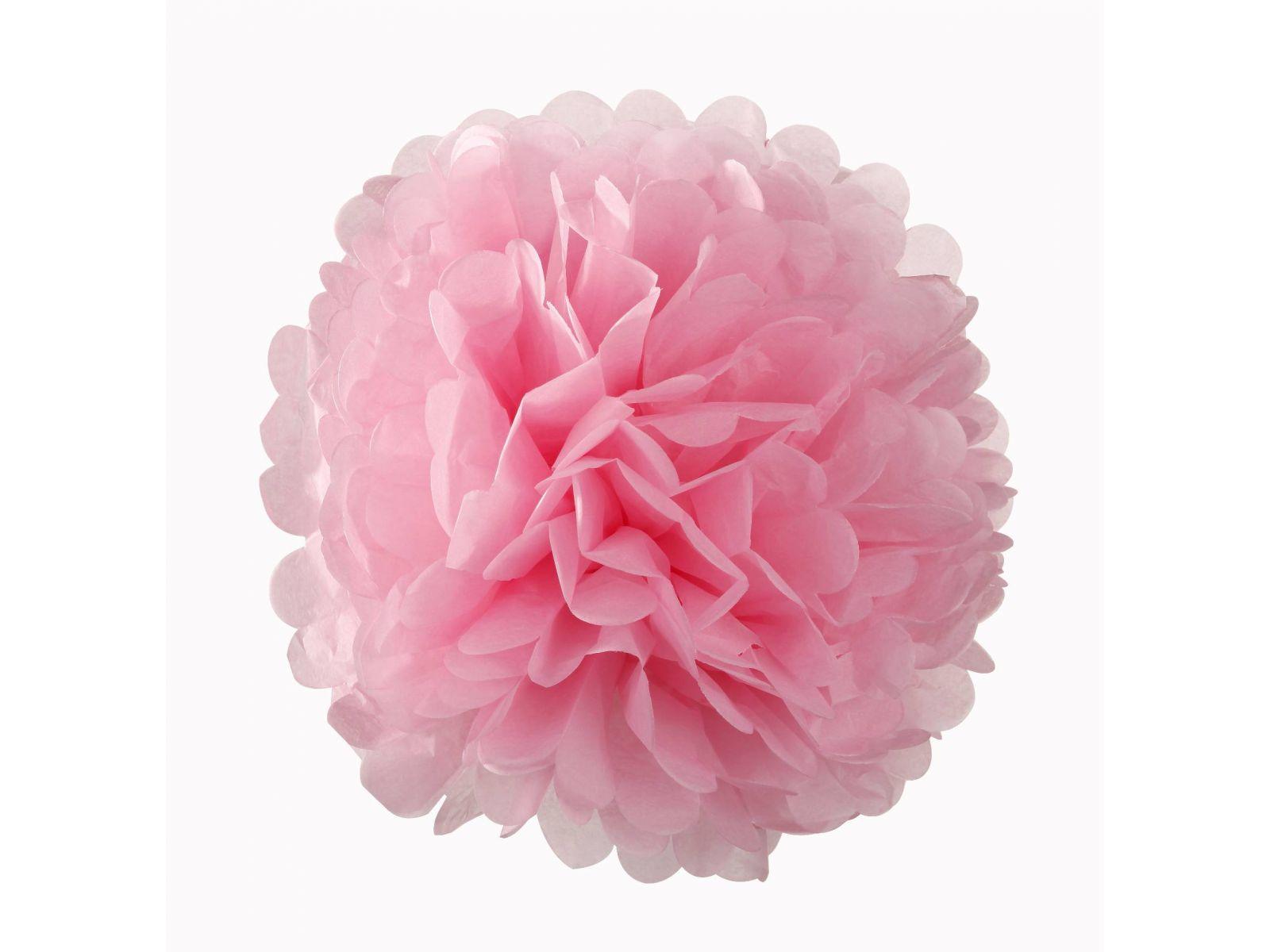 Light Pink Tissue Paper Pom Poms 10" DECORATIONS Pretty UR Party