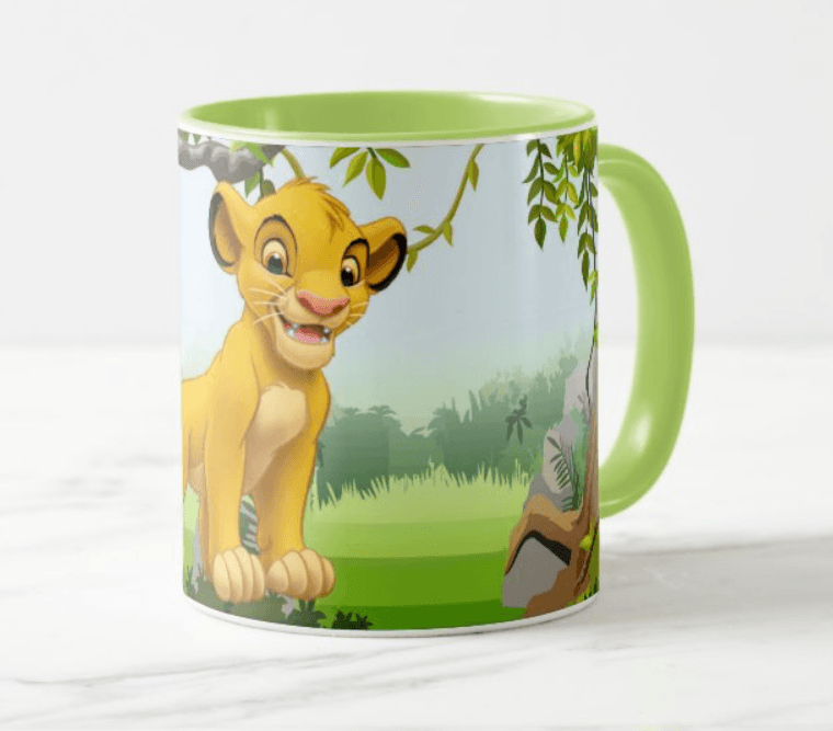 Personalized Lion King Mug - Green RETURN GIFTS Pretty UR Party