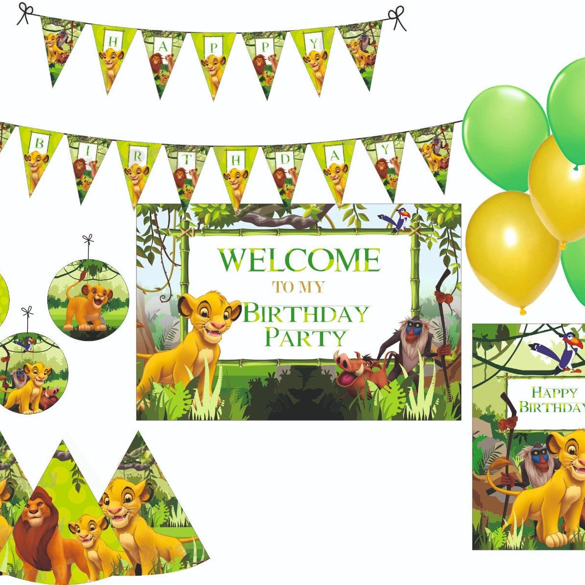 Lion King Party Decorations Package - 70 pieces Combo BIRTHDAYS Pretty UR Party Default Title