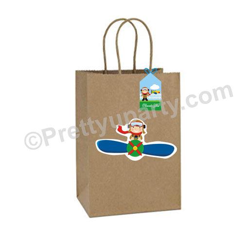 Little Aviator Theme Gift Bags - Pack of 10 ACCESSORIES Pretty UR Party