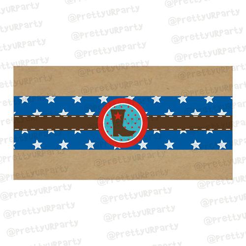 Little Cowboy Chocolate Wrappers THEME PARTIES Pretty UR Party Default Title