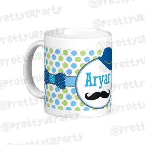 Personalised Little Man Mug THEME PARTIES Pretty UR Party