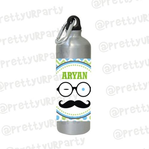Personalised Little Man Sippers / Waterbottles THEME PARTIES Pretty UR Party