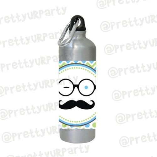 Personalised Little Man Sippers / Waterbottles THEME PARTIES Pretty UR Party Without name