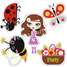 Little Miss Daisy Theme Cutouts THEME PARTIES Pretty UR Party
