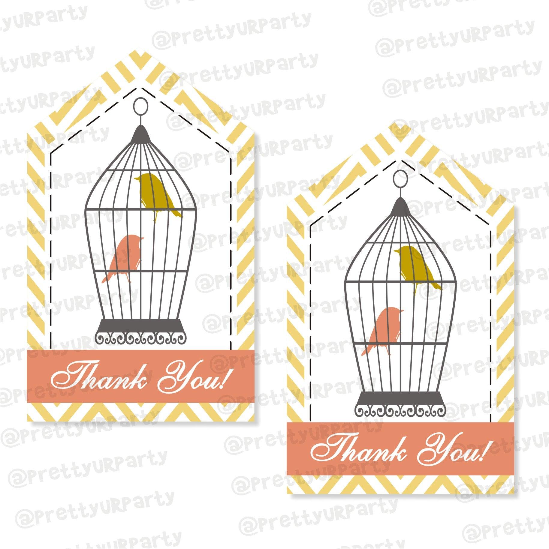Little Bird Thank you Tags BABY SHOWER Pretty UR Party Default Title Little Bird Thank you Tags BABY SHOWER Pretty UR Party Default Title