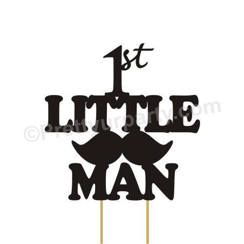 Little Man Cake Topper THEME PARTIES Pretty UR Party