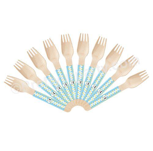 Little Man Theme Forks TABLEWARE Pretty UR Party