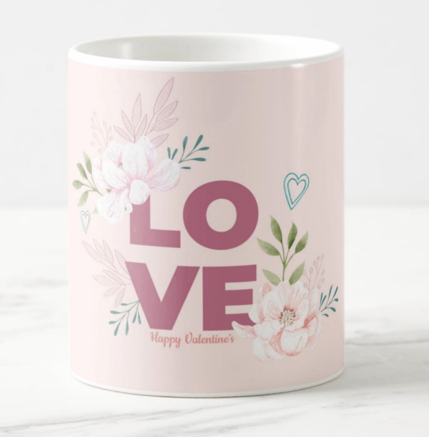 Love Valentines Mug - Pink ALL PARTY SUPPLIES Pretty UR Party