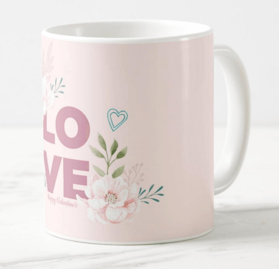Love Valentines Mug - Pink ALL PARTY SUPPLIES Pretty UR Party