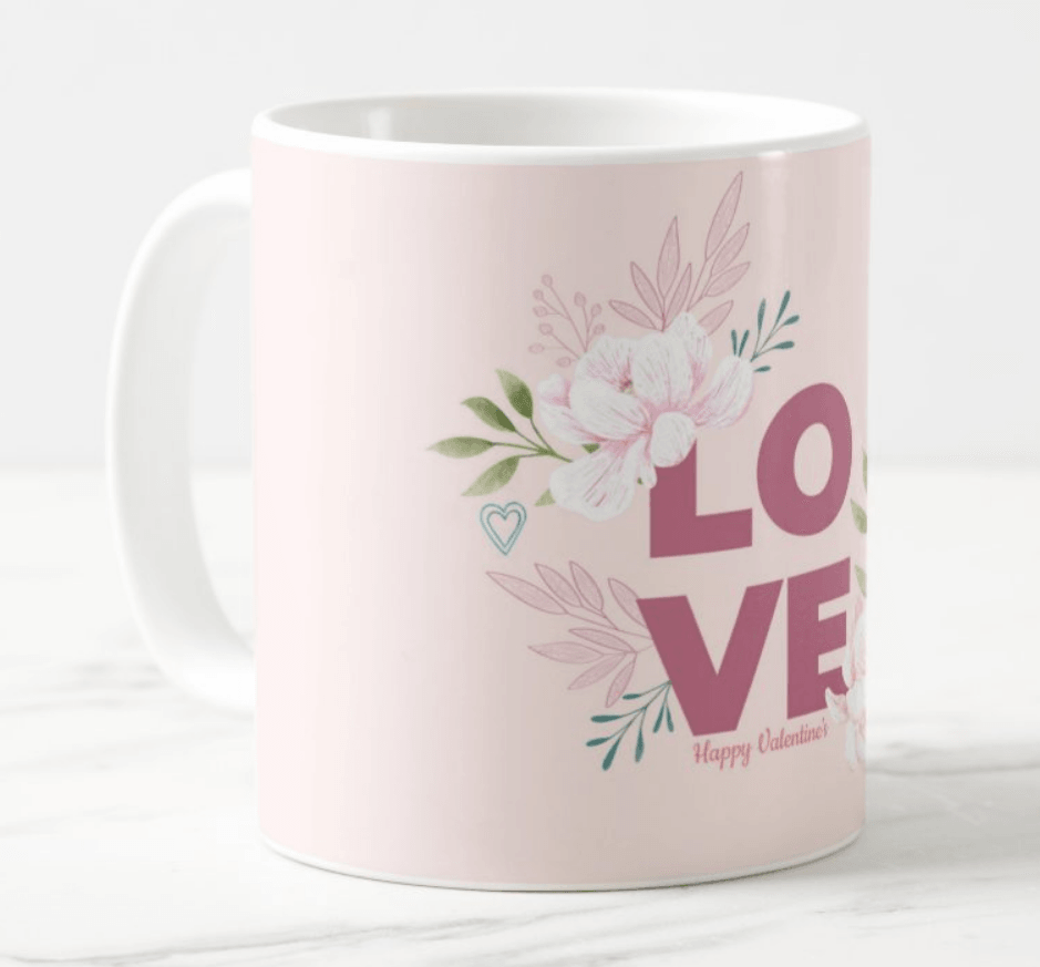 Love Valentines Mug - Pink ALL PARTY SUPPLIES Pretty UR Party