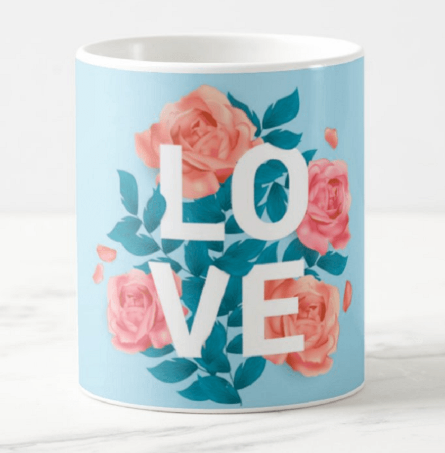 Love Valentines Mug - Blue ALL PARTY SUPPLIES Pretty UR Party