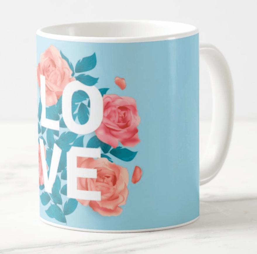 Love Valentines Mug - Blue ALL PARTY SUPPLIES Pretty UR Party