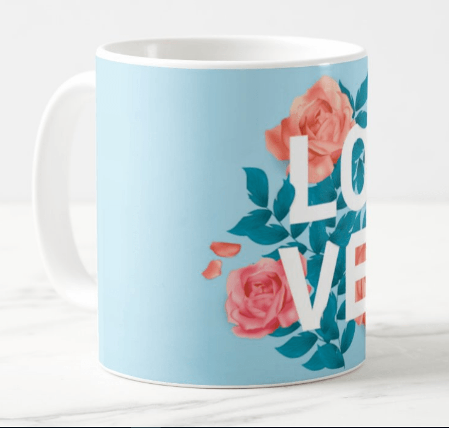 Love Valentines Mug - Blue ALL PARTY SUPPLIES Pretty UR Party