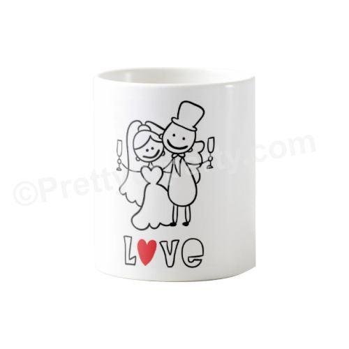 Personalized Love Bridal Shower Mug ALL PARTY SUPPLIES Pretty UR Party