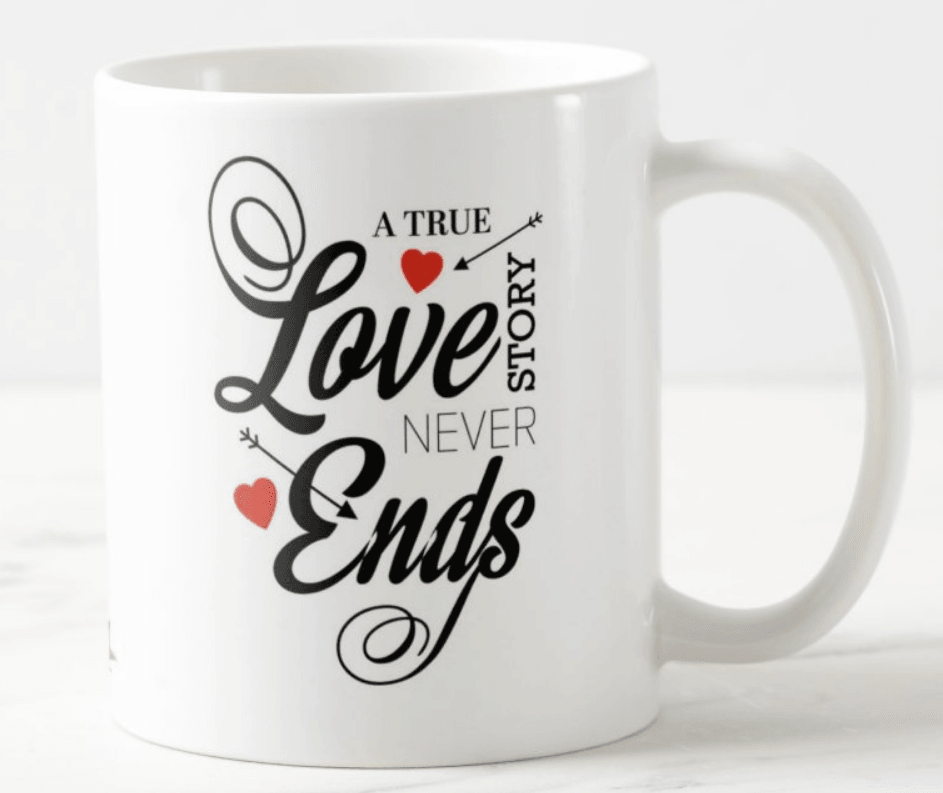 Love Story Valentines Mug ALL PARTY SUPPLIES Pretty UR Party