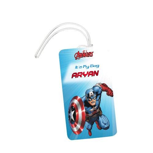 Captain America Luggage Tags PERSONALISED Pretty UR Party