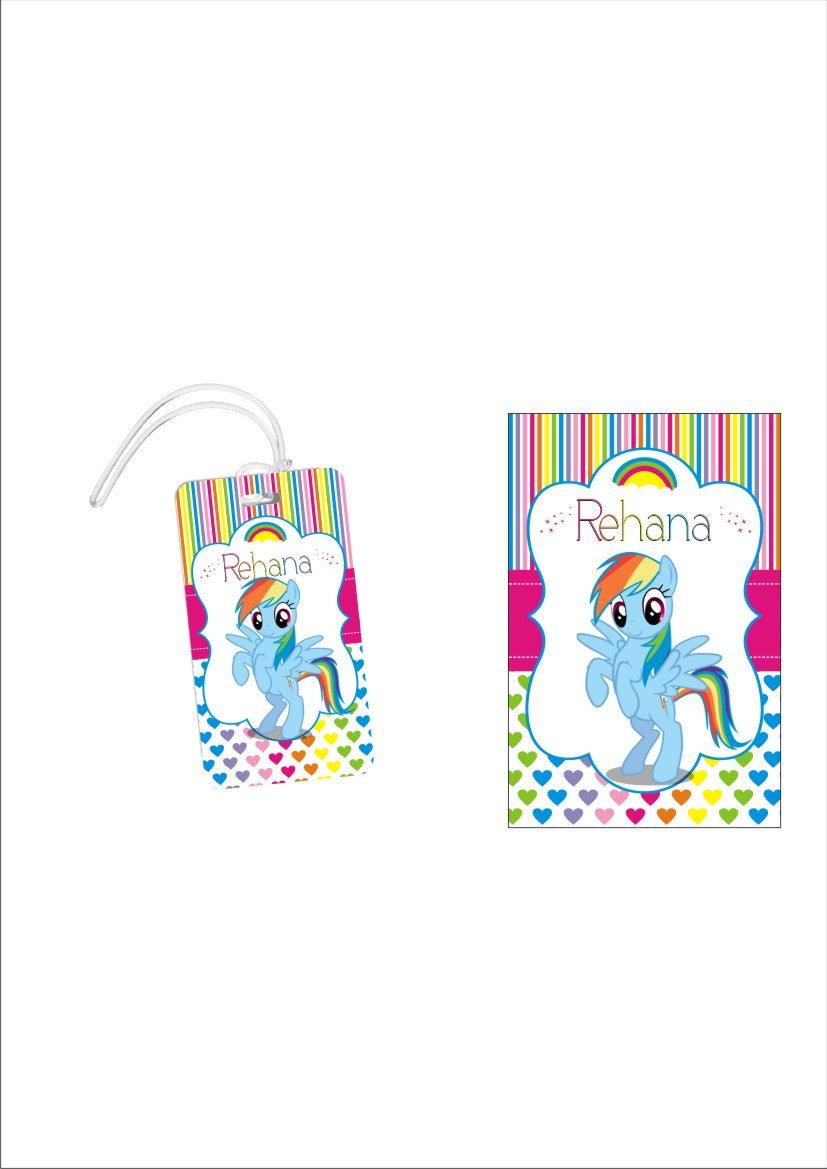 Personalized My Little Pony Luggage Tag PERSONALISED Pretty UR Party