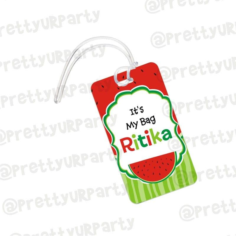 Watermelon Luggage Tag PERSONALISED Pretty UR Party