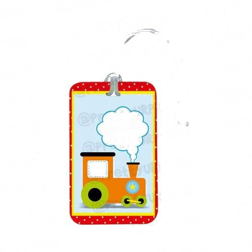 Personalized Train Luggage Tag