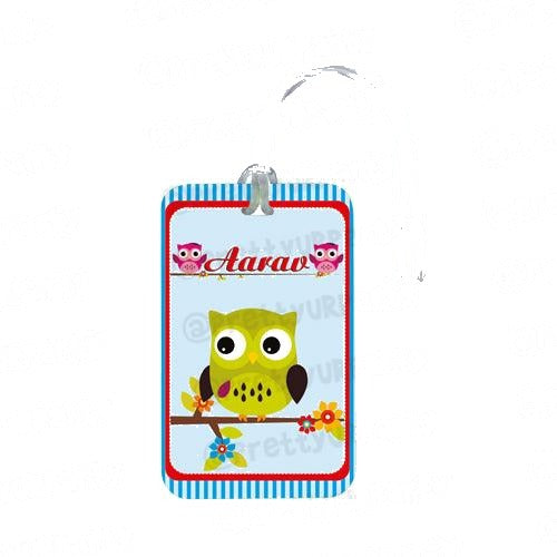 Personalized Owl Luggage Tag