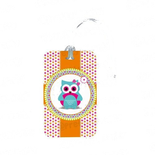 Girly Owl Luggage Tags