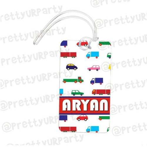 Luggage Tag Art 005 PERSONALISED Pretty UR Party