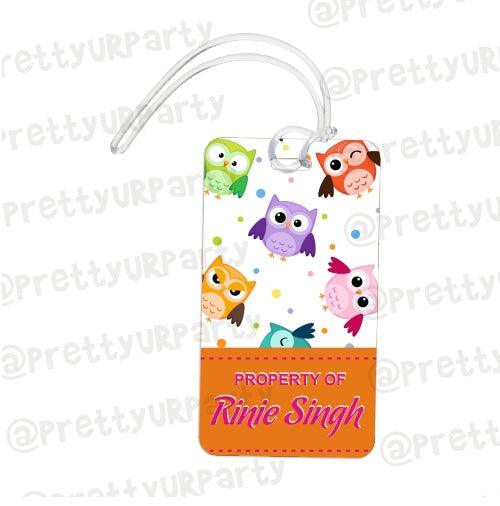 Luggage Tag Art 006 PERSONALISED Pretty UR Party