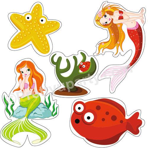 Mermaid Theme Cutouts THEME PARTIES Pretty UR Party