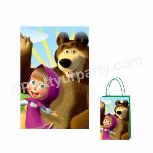 Masha and The Bear Theme Khoi Bag / Pinata ALL PARTY SUPPLIES Pretty UR Party