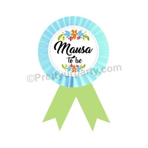 Handcrafted Mausa to be Rosette Badge BABY SHOWER Pretty UR Party