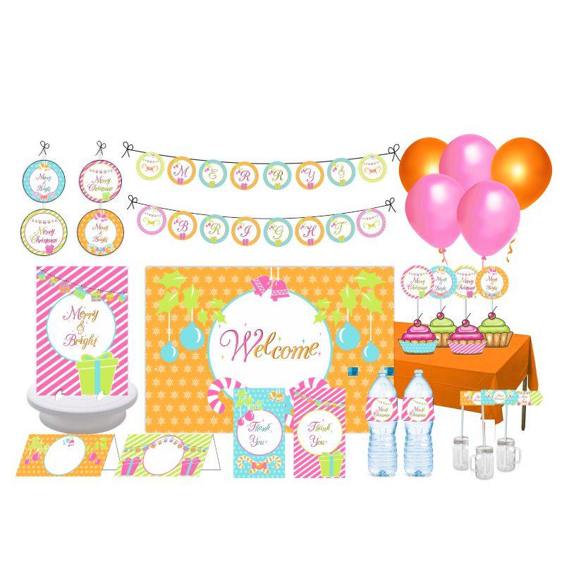 Merry and Bright Theme Package ALL PARTY SUPPLIES Pretty UR Party