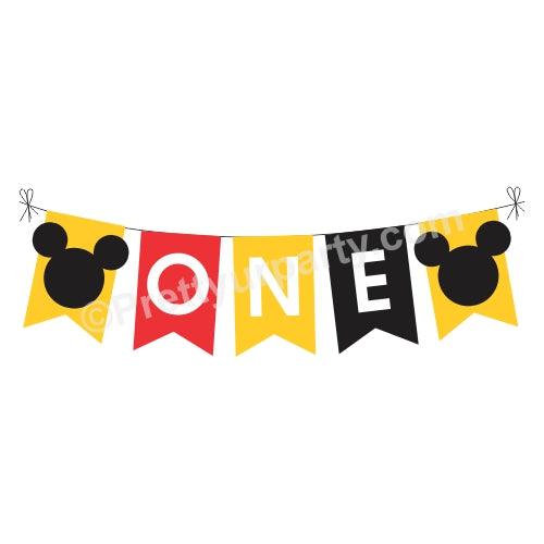 One Mickey Bunting THEME PARTIES Pretty UR Party